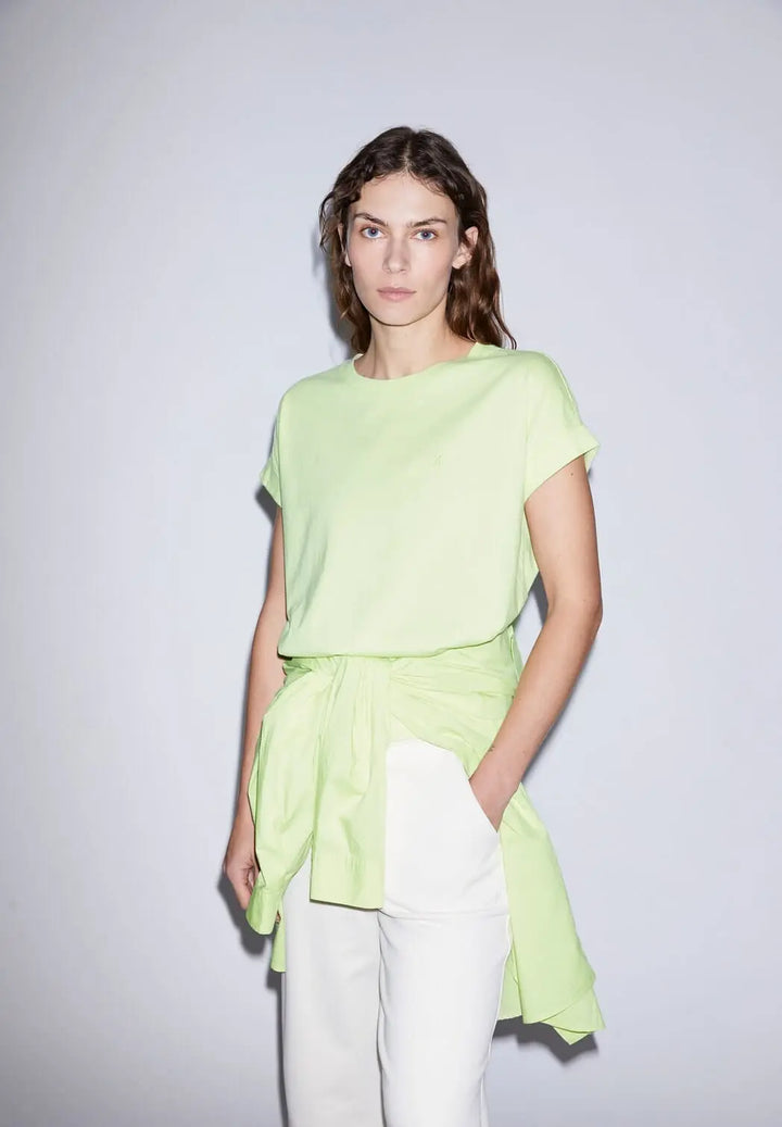 Armedangels W's Idaara T-shirt - 100% Organic cotton Light Lime Shirt