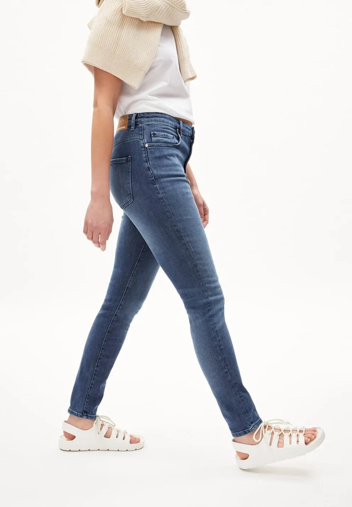 W's Ingaa - High Waist Skinny Jeans Denim - Organic cotton Pants Armedangels