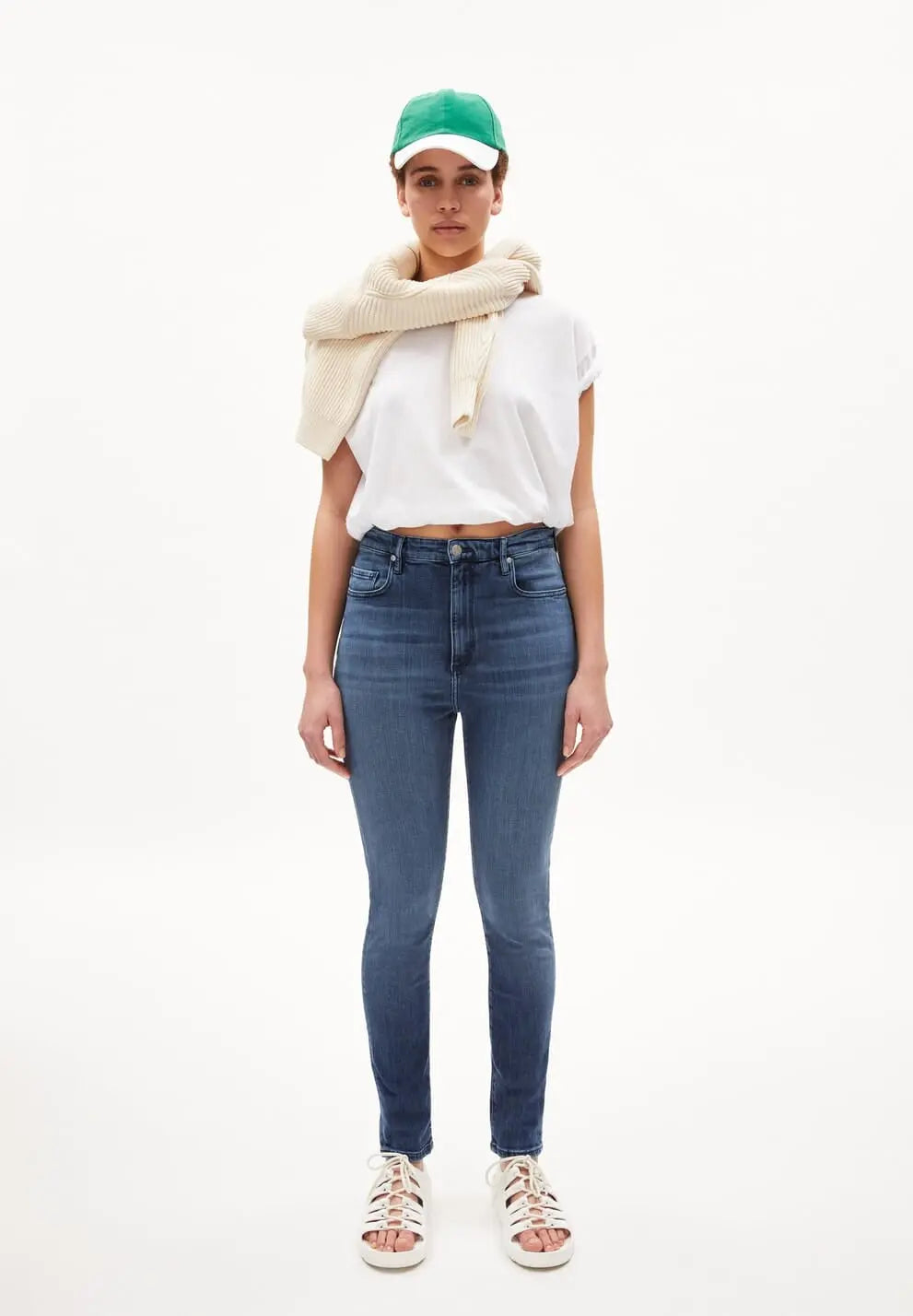 W's Ingaa - High Waist Skinny Jeans Denim - Organic cotton Pants Armedangels