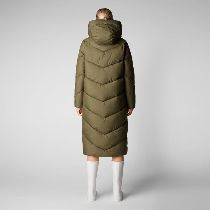 W's Janis Hooded Puffer Jacket - Recycled plastic bottles Jacket Save The Duck