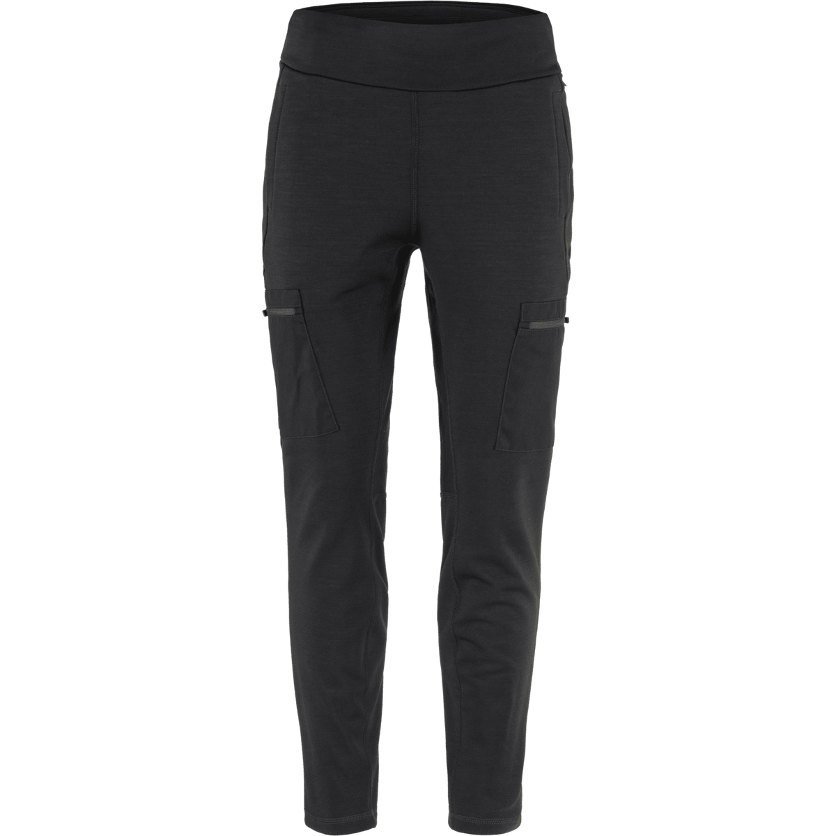 Fjällräven W's Keb Fleece Trousers - Recycled polyester & Organic cotton Black Pants