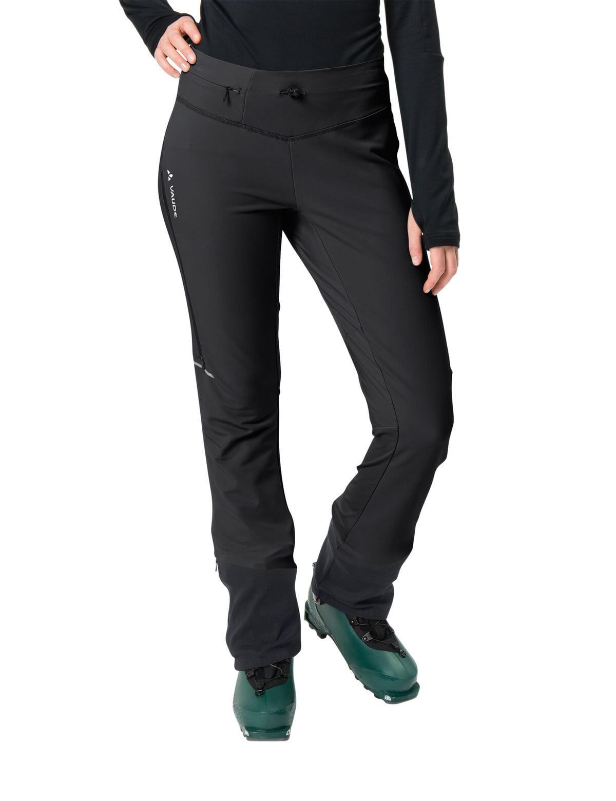 Vaude W's Larice Light Softshell Pants III - Recycled Polyamide Black Pants