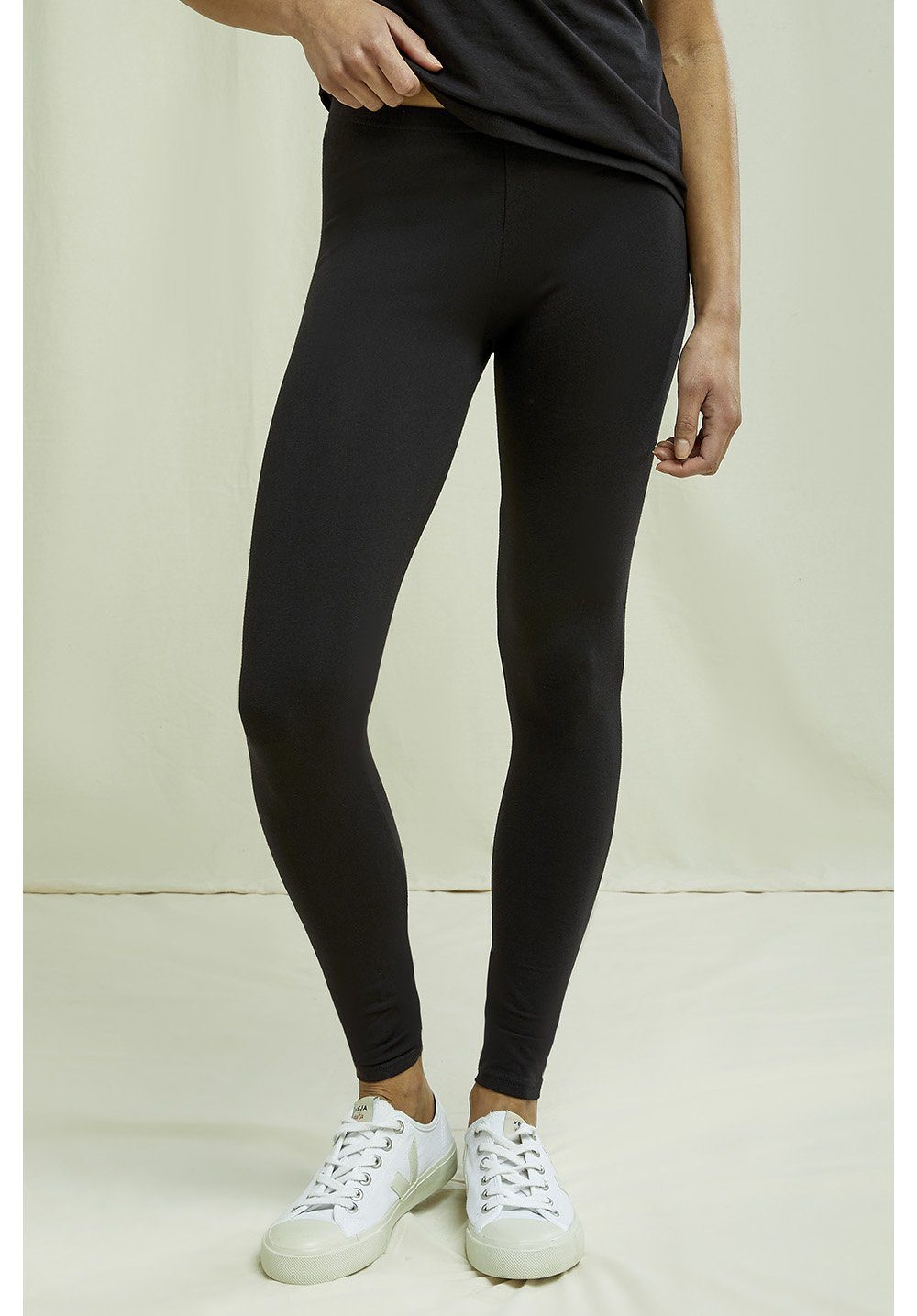 Soft Organic Cotton Leggings - Black – Baselayers