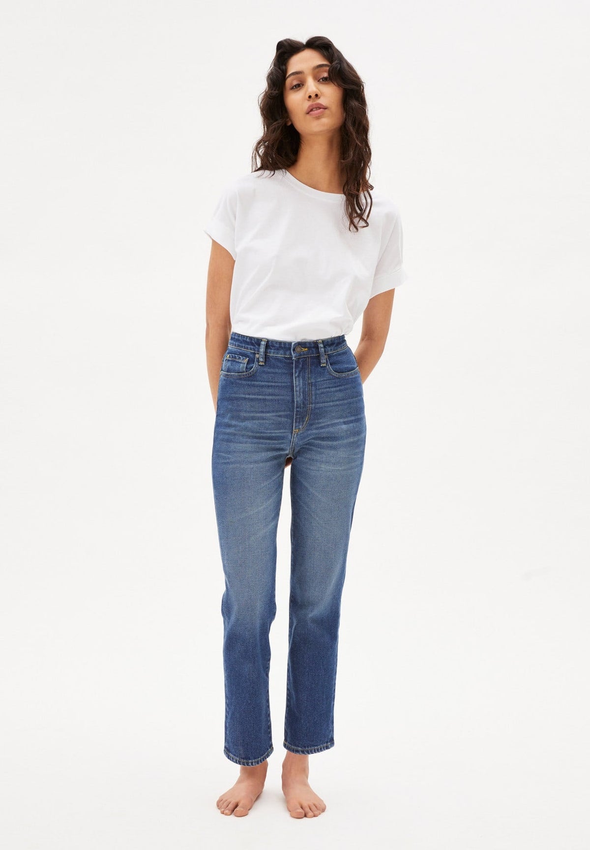 W's Lejaani - Slim Fit High Waist jeans - Organic cotton Pants Armedangels