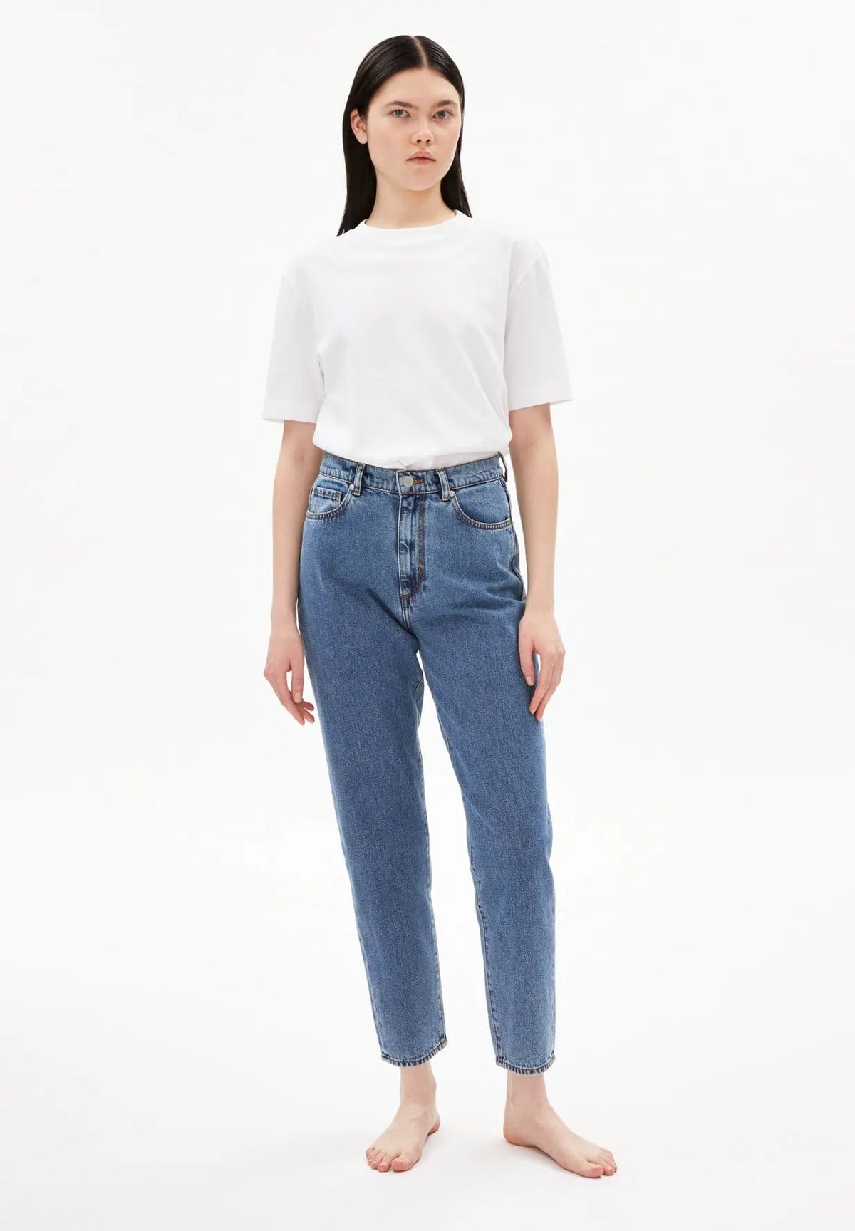 W's Mairaa - Mom Fit High Waist - 100% Organic cotton Pants Armedangels