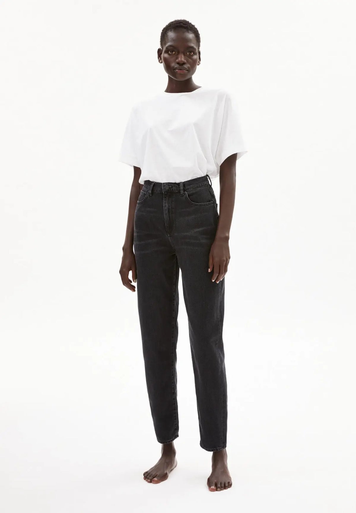 W's Mairaa - Mom Fit High Waist - 100% Organic cotton Pants Armedangels