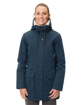 W's Manukau II Parka - Recycled Polyester Jacket Vaude Dark Sea 36