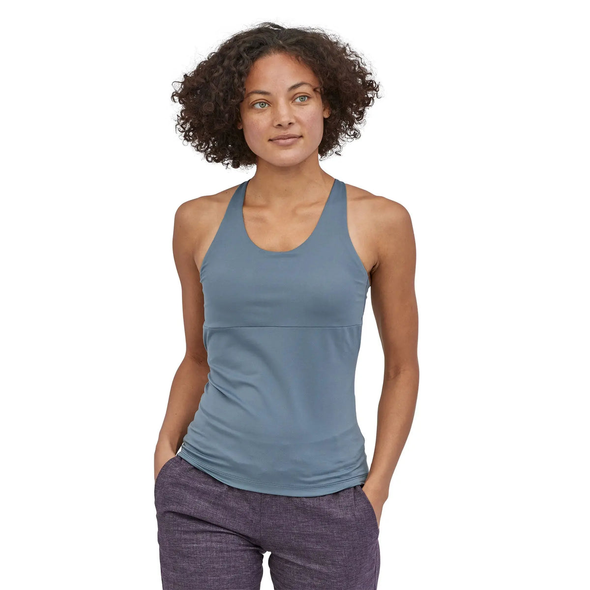 W's Mibra Tank Top - Recycled Polyester Shirt Patagonia Plume Grey S