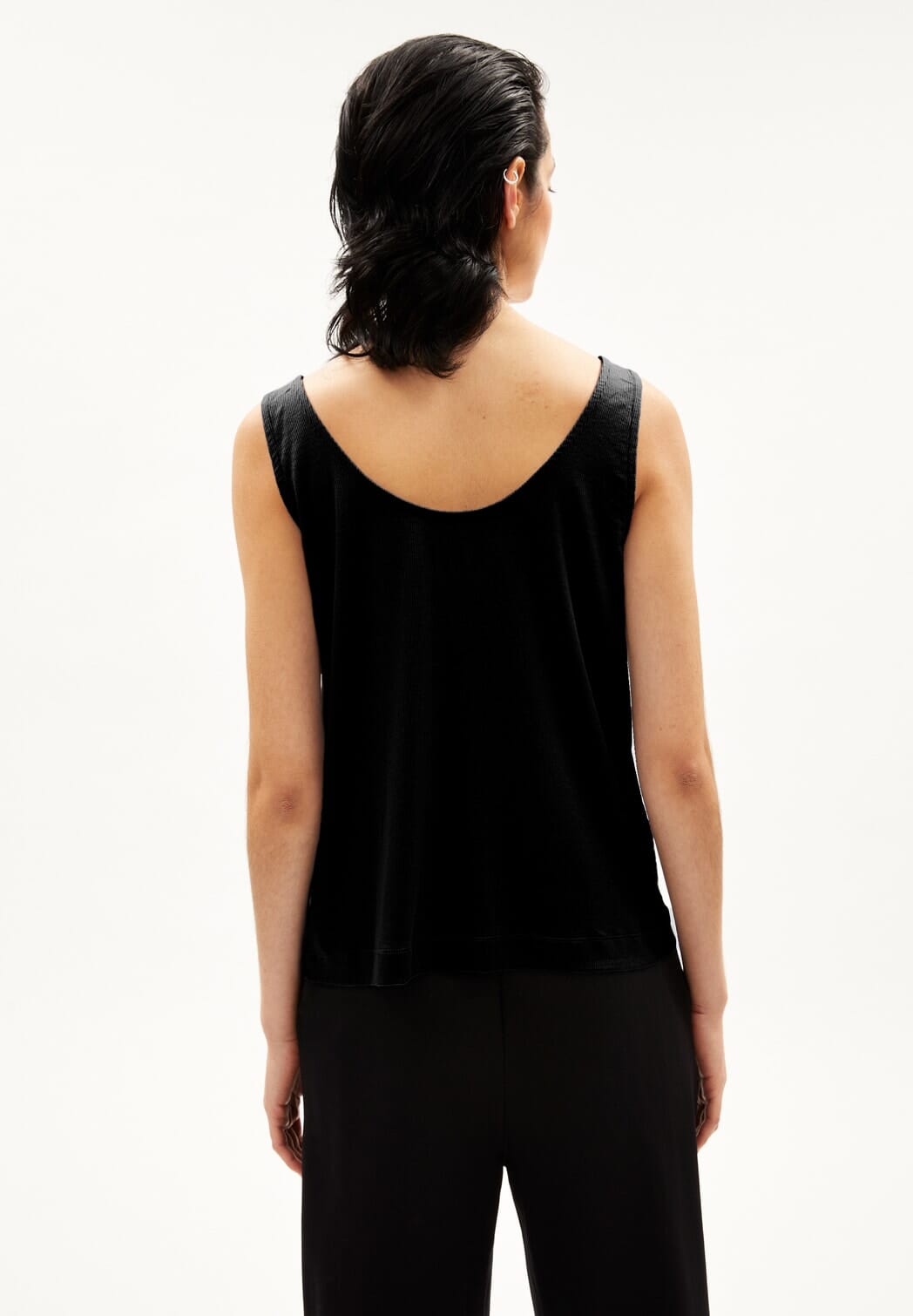 Armedangels W's Minaami Top - Tencel Lyocell & Organic Cotton Black Shirt