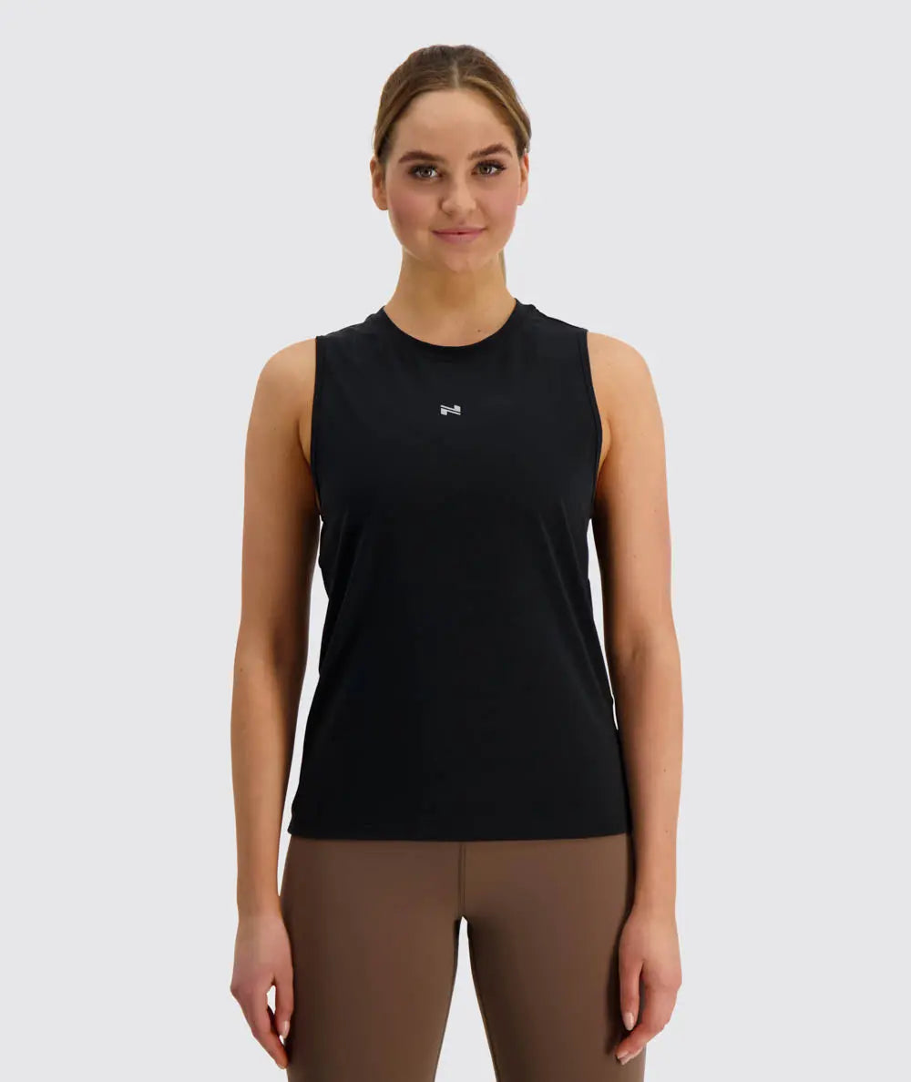 W's Muscle Tank Top - Recycled Polyester & Tencel Lyocell Shirt Gymnation Black XS