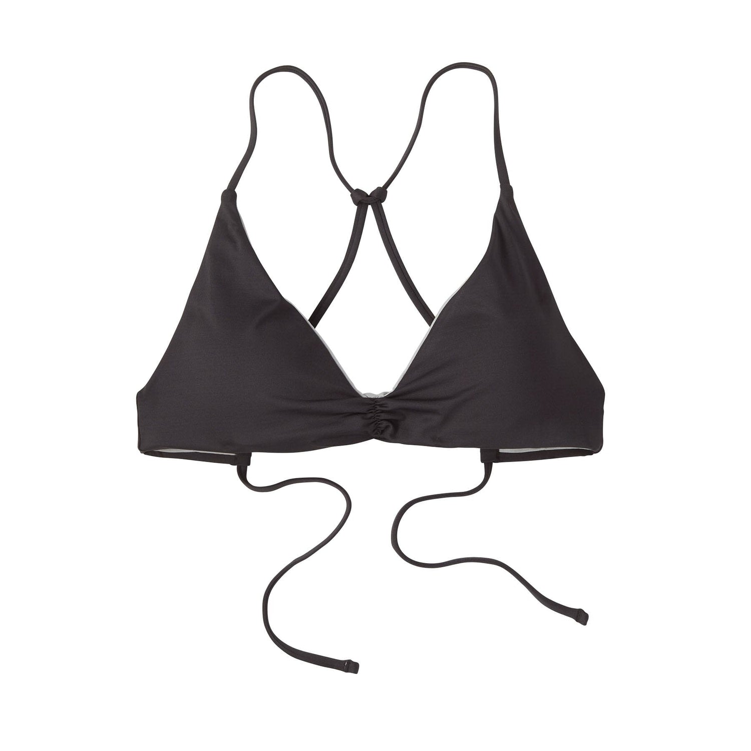Patagonia W's Nanogrip Sunny Tide Bikini Top - Recycled Nylon/Recycled Polyester Ink Black Swimwear