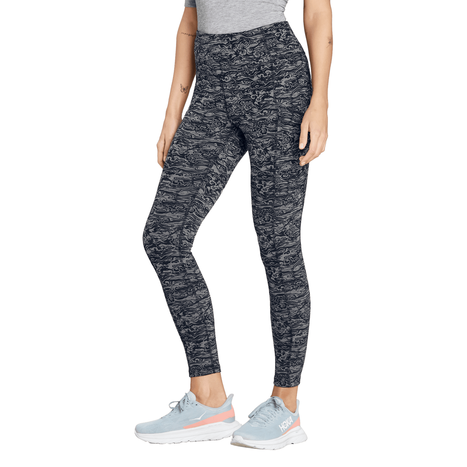 Sherpa W's Nisha Tight - Recycled polyester Black Cloud Pants