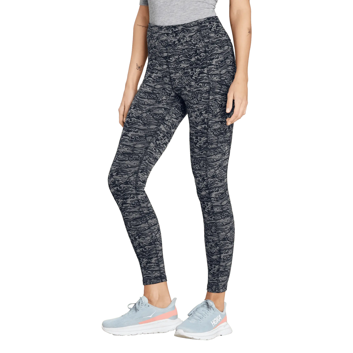 Sherpa W's Nisha Tight - Recycled polyester Black Cloud Pants