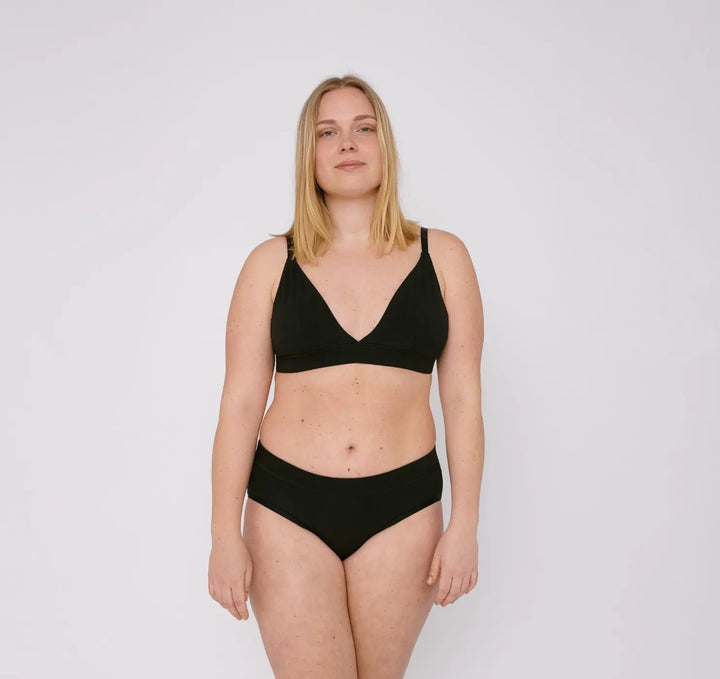 W's Organic Cotton Briefs 2-pack Underwear Organic Basics Black XS