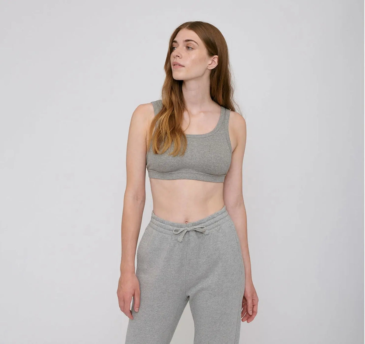 W's Organic Cotton Rib-Flex Tank Bra Underwear Organic Basics