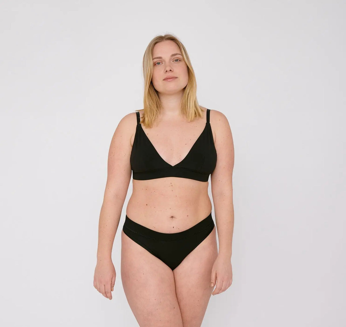 Organic Basics W's Organic Cotton Thong 2-pack Black Underwear