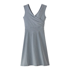 Patagonia W's Porch Song Dress - Organic Cotton High Tide: Light Plume Grey Dress