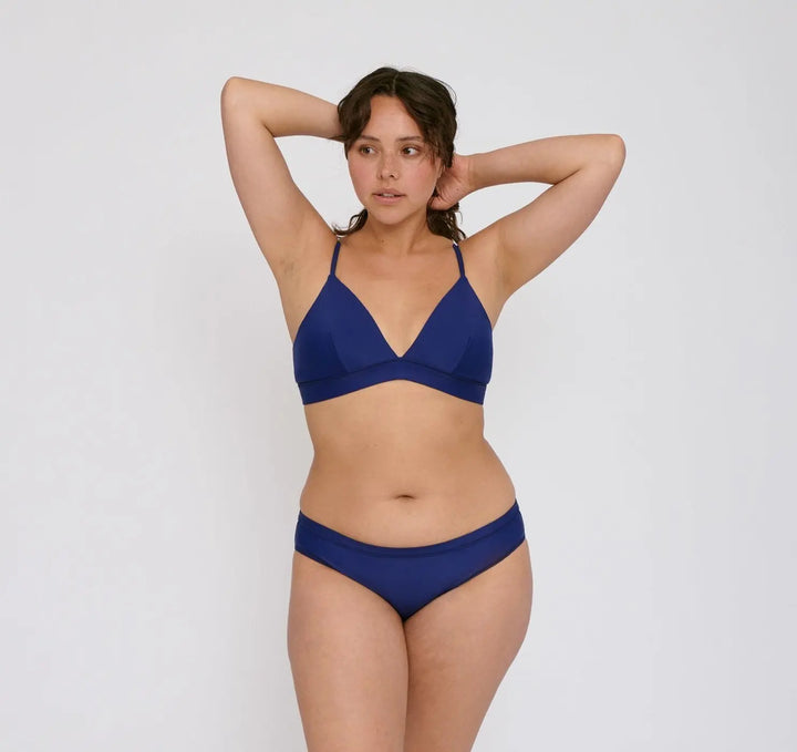 W's Re-Swim Bikini Bottoms - Recycled Nylon Swimwear Organic Basics Navy XS