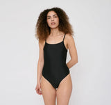 W's Re-Swim One-Piece - Recycled Nylon Swimwear Organic Basics Black XS