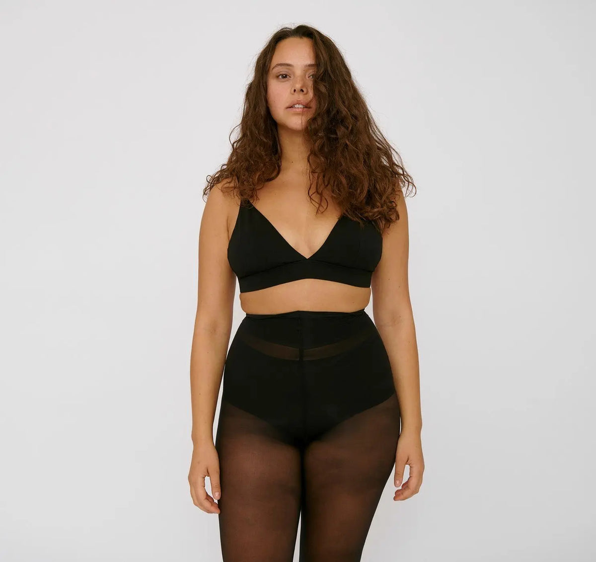 Organic Basics W's Re-Tights High-Rise 20 Den 2-pack - Recycled Nylon Black Underwear