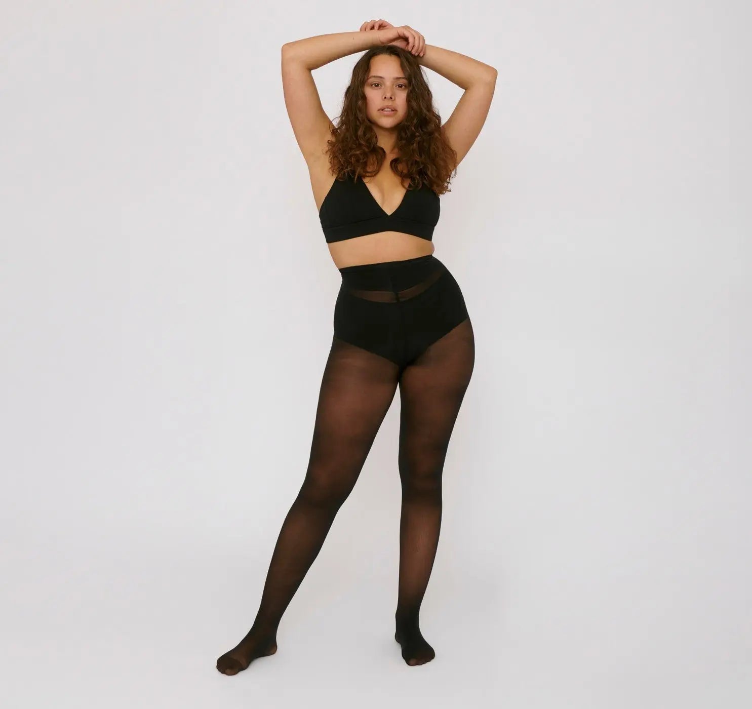 Organic Basics W's Re-Tights High-Rise 20 Den 2-pack - Recycled Nylon Black Underwear