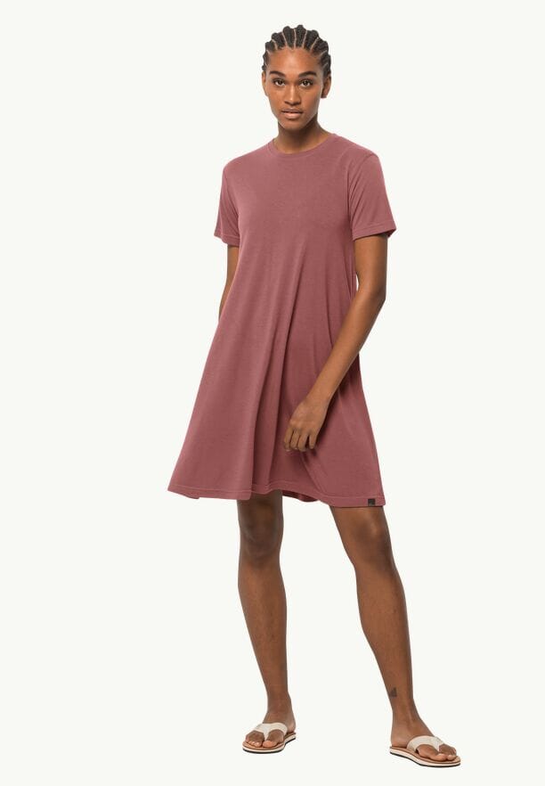 Jack Wolfskin W's Relief Dress - Recycled Polyester & Bamboo Apple Butter Dress