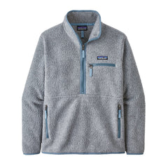 Patagonia W's Retro Pile Fleece Marsupial - Recycled Polyester Salt Grey w Light Plume Grey Shirt