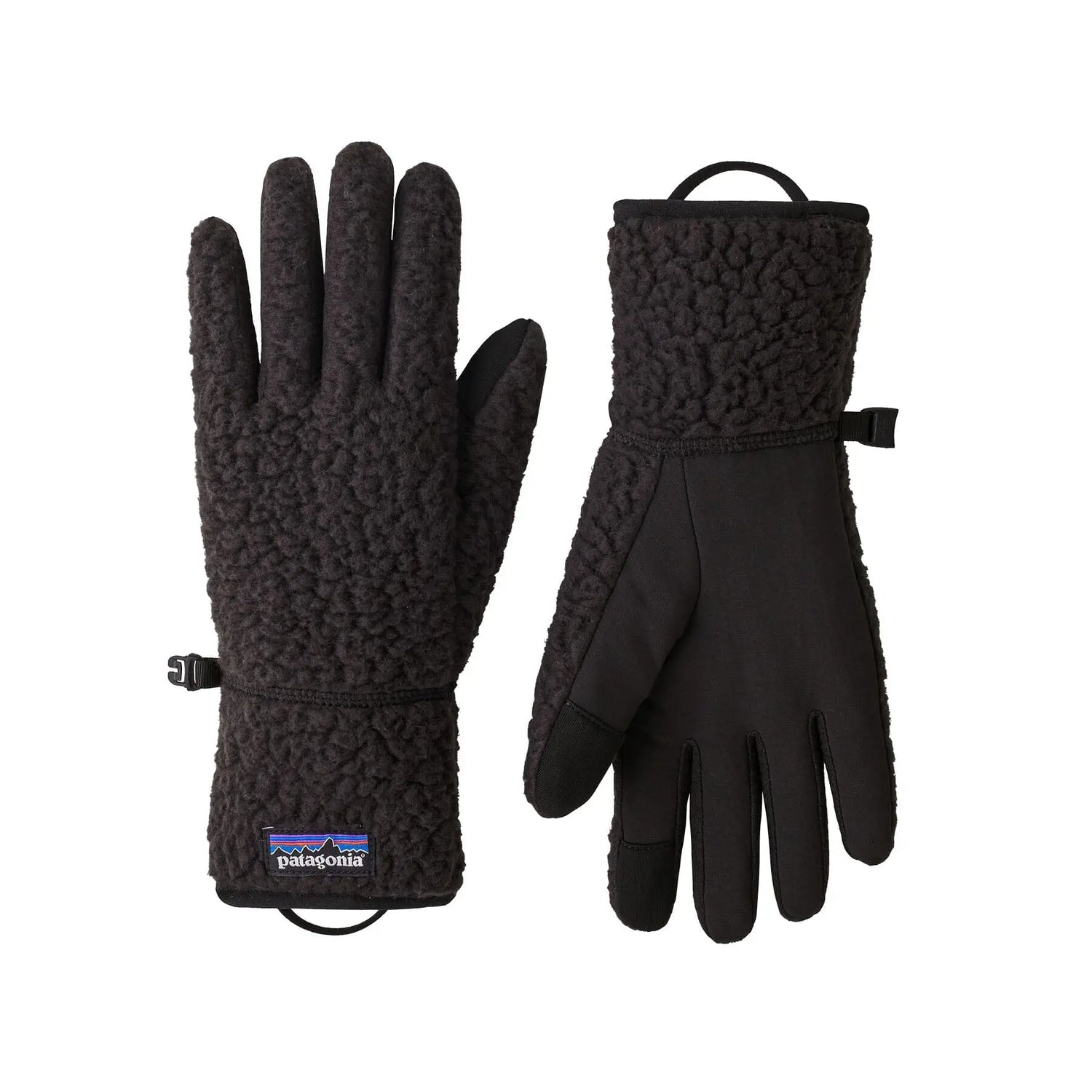 Patagonia W's Retro Pile Gloves - Recycled Polyester Black Gloves