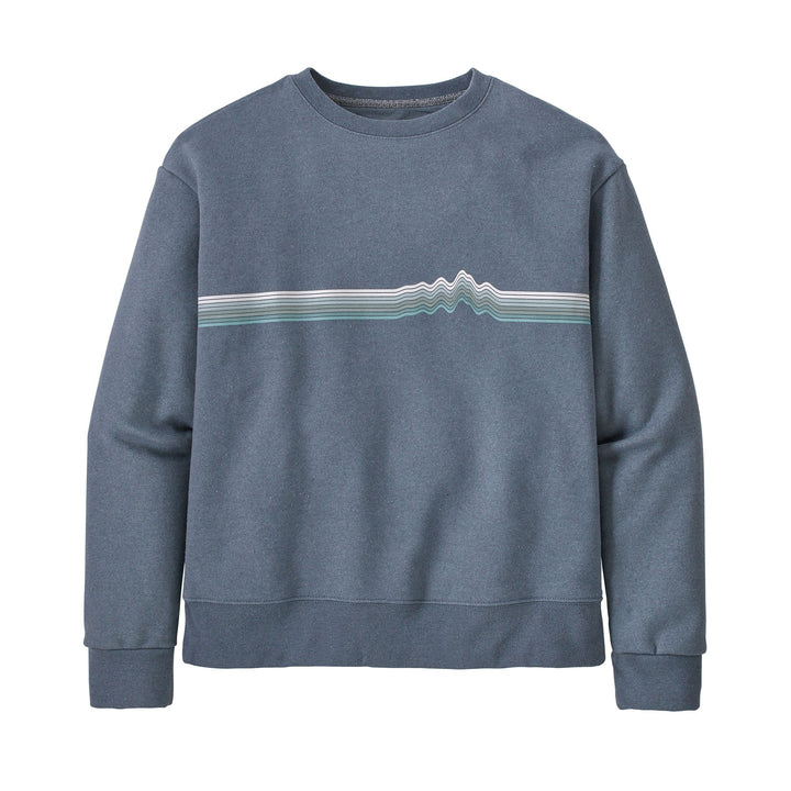 W's Ridge Rise Stripe Uprisal Crew Sweatshirt - Recycled Polyester & Recycled Cotton Shirt Patagonia