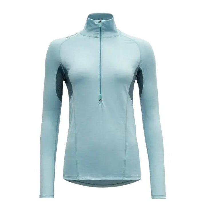 W's Running Zip Neck - Merino Wool & Tencel Shirt Devold Cameo S