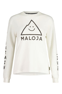 Maloja W's SanoM. Organic Cotton Longsleeve - 100% Organic Cotton Glacier Milk Shirt
