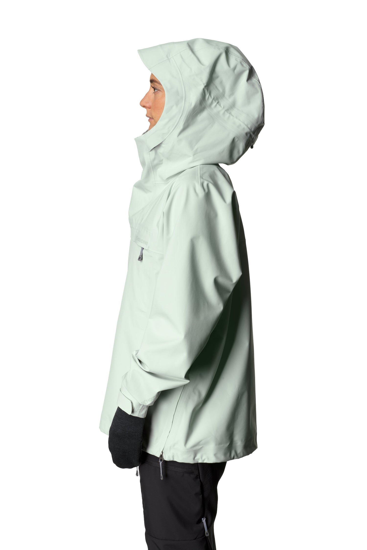 Houdini W's Shelter Anorak Shell Jacket - Recycled Polyester Shore Green Jacket