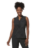 W's Spotless Traveler Tank - Recycled polyester Shirt Royal Robbins Black Geo Dot Pt S
