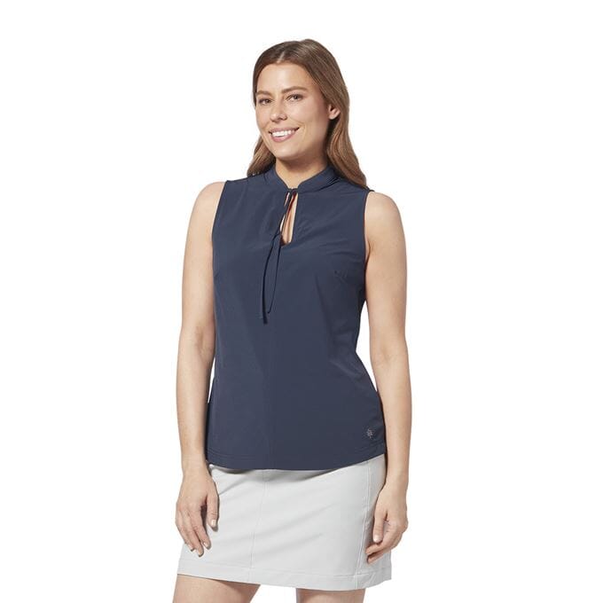 W's Spotless Traveler Tank - Recycled polyester Shirt Royal Robbins Navy S