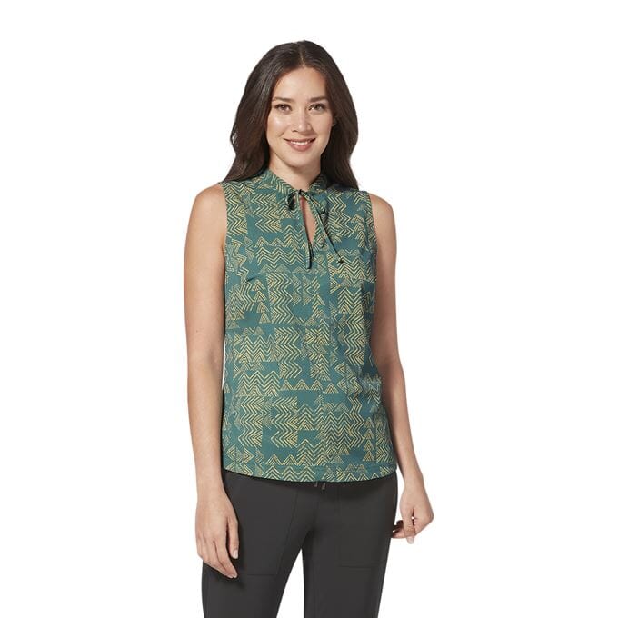 Royal Robbins W's Spotless Traveler Tank - Recycled polyester Sea Pine Acadia Pt Shirt