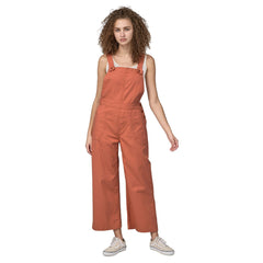 Patagonia W's Stand Up Cropped Overalls - Organic Cotton Quartz Coral Onepieces