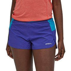 Patagonia W's Strider Pro Running Shorts - 3" - Recycled Polyester Cobalt Blue Pants