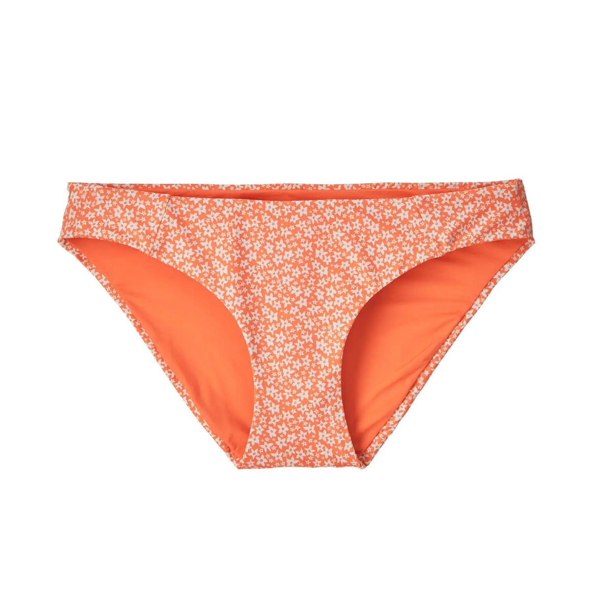 W's Sunamee Bikini Bottoms - Recycled Nylon Swimwear Patagonia Bell Flower: Tigerlily Orange S