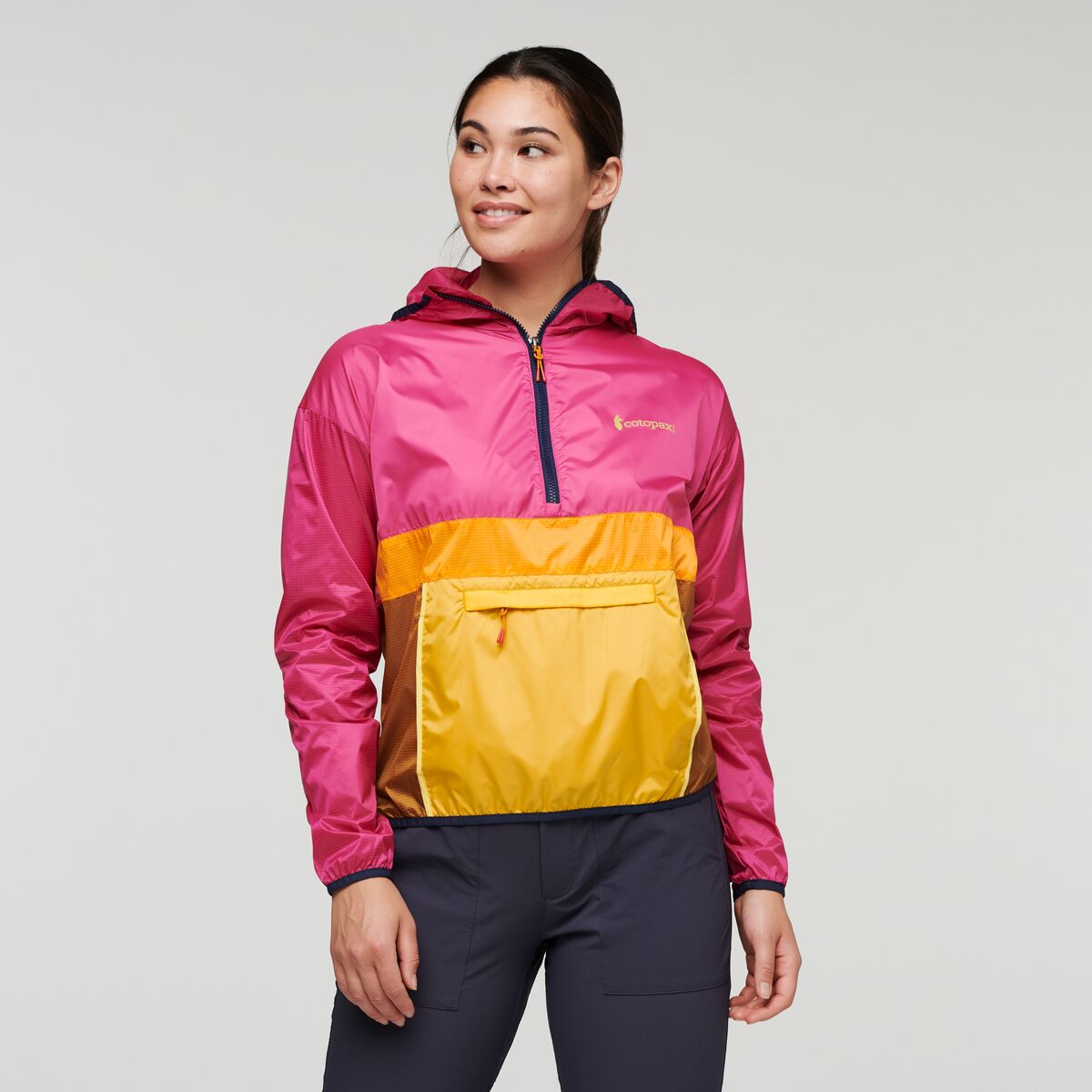 Cotopaxi W's Teca Half-Zip Windbreaker - Repurposed Polyester Pop Jacket