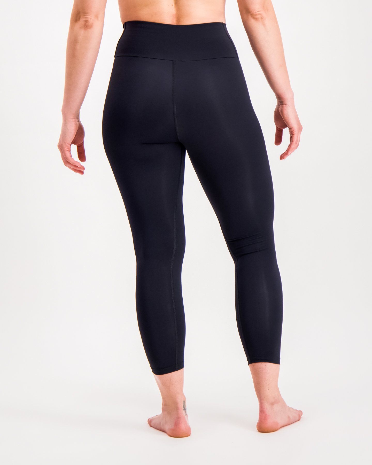 Népra W's Terra Cropped Tights 2 - Recycled polyamide Black Pants