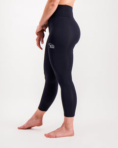 Népra W's Terra Cropped Tights 2 - Recycled polyamide Black Pants