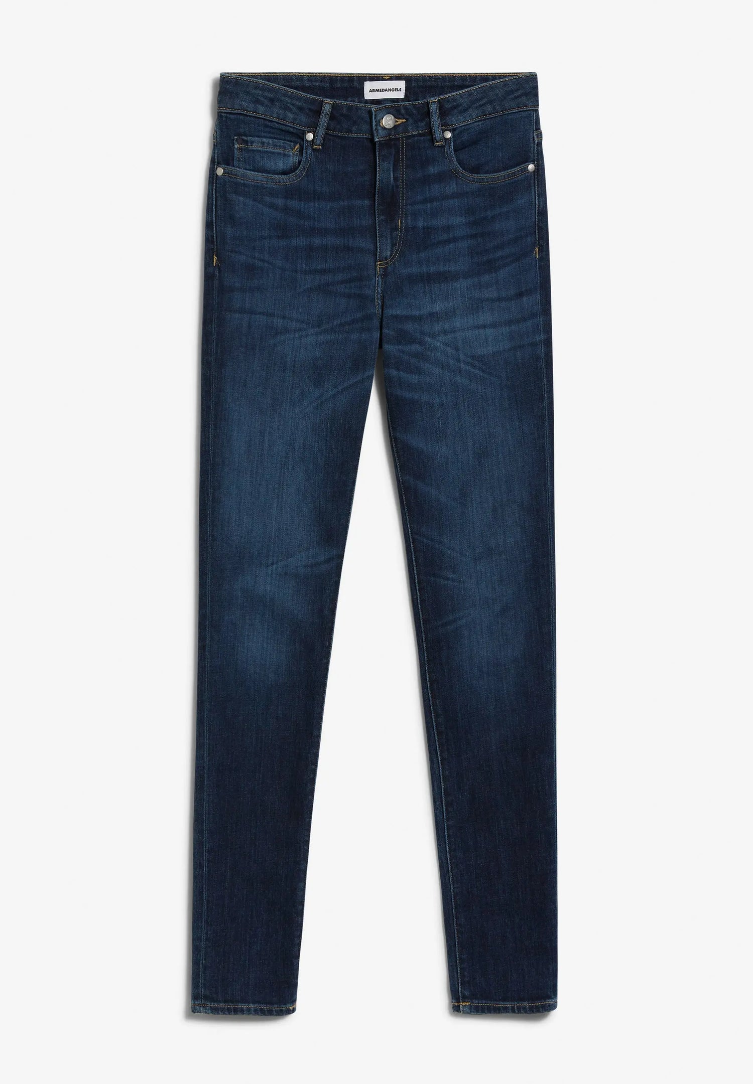 Armedangels W's Tillaa - Skinny Fit Mid Waist - Organic cotton Dark Ink Pants
