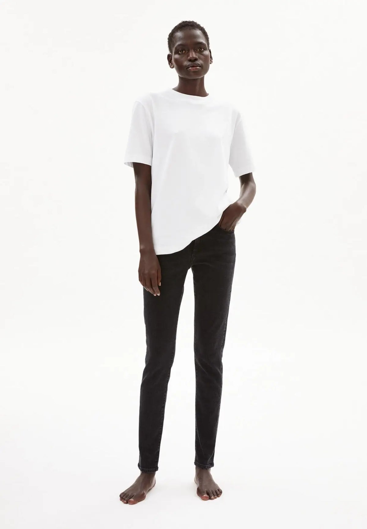 W's Tillaa - Skinny Fit Mid Waist - Organic cotton Pants Armedangels