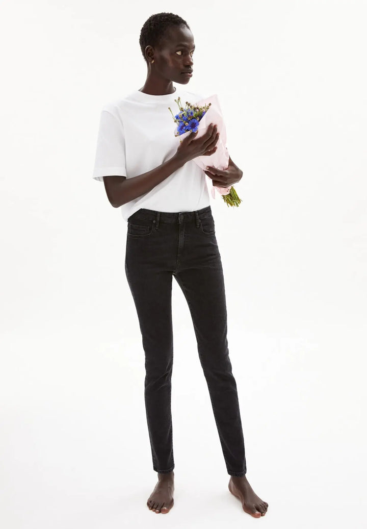 W's Tillaa - Skinny Fit Mid Waist - Organic cotton Pants Armedangels