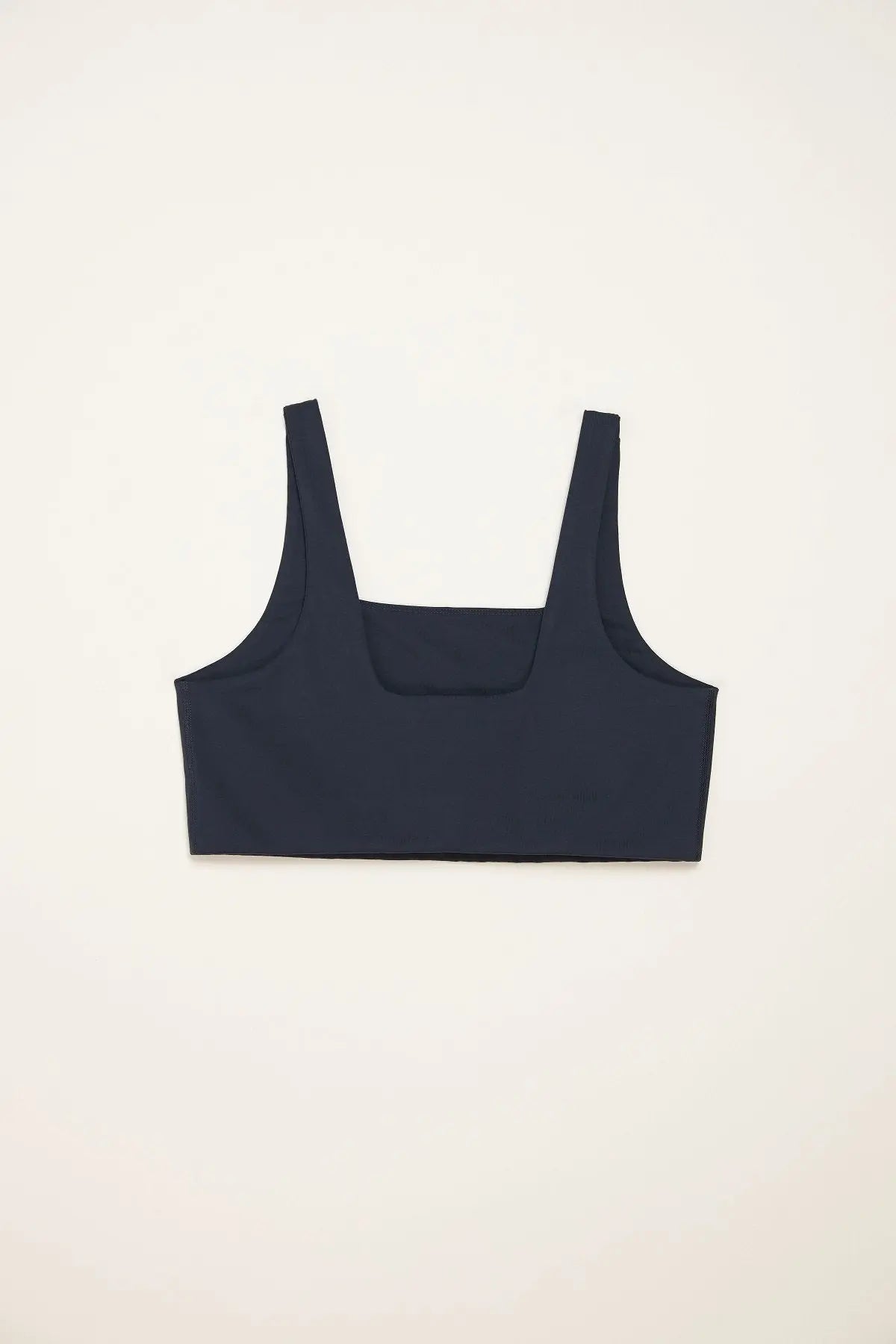 Girlfriend Collective W's Tommy Bra Square Neck - Made from Recycled Plastic Bottles Midnight Underwear