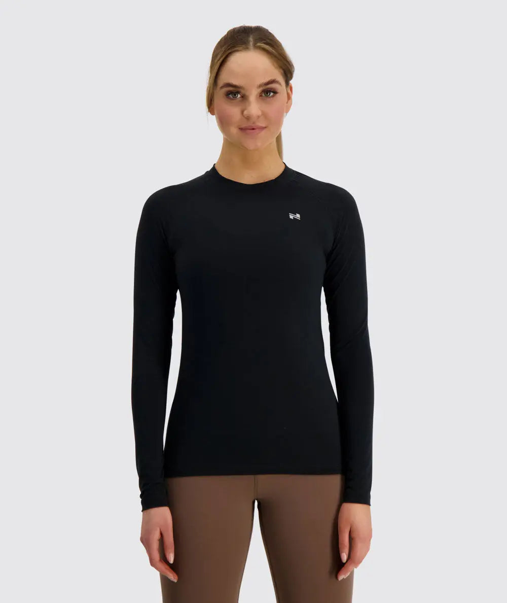 W's Training Long Sleeve - Recycled Polyester & Tencel Lyocell Shirt Gymnation Black XS