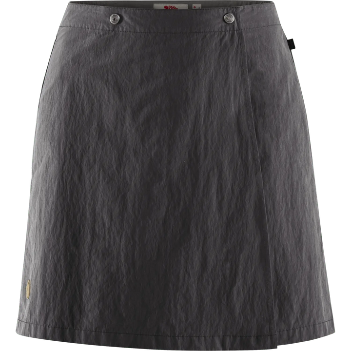 W's Travellers MT Skort - Recycled polyamide & Organic cotton Skirt Fjällräven Dark Grey 34