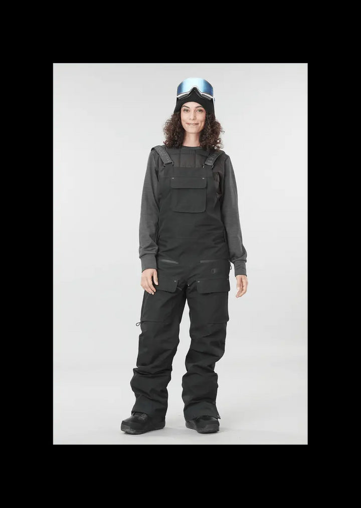 W's U10 BIB - Made From Biosourced and Recycled Polyester Pants Picture Organic Black S