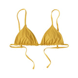 W's Upswell Bikini Top - Recycled Plastic Swimwear Patagonia Shine Yellow S