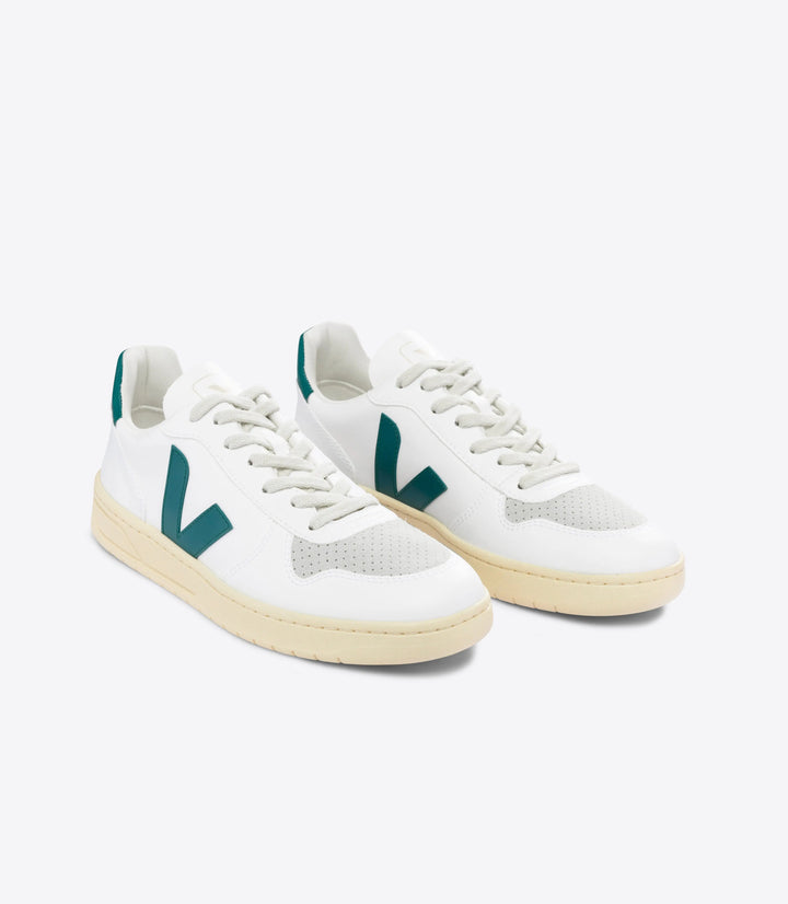 W's V-10 CWL - Cotton Worked as Leather Shoes Veja White Brittany 37